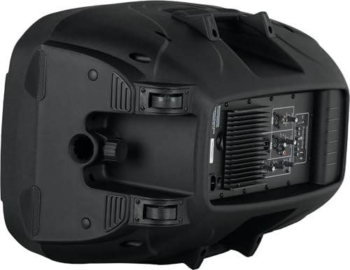 Pronomic PH15A Bühnen- und Konzertlautsprecher, Aktiv PA-Lautsprecher, Mobile PA-Box für unterwegs, (USB/SD/Bluetooth MP3-Player, 200 W RMS / 350 W Peak, 15 Woofer, 1,35 Hochtontreiber), schwarz