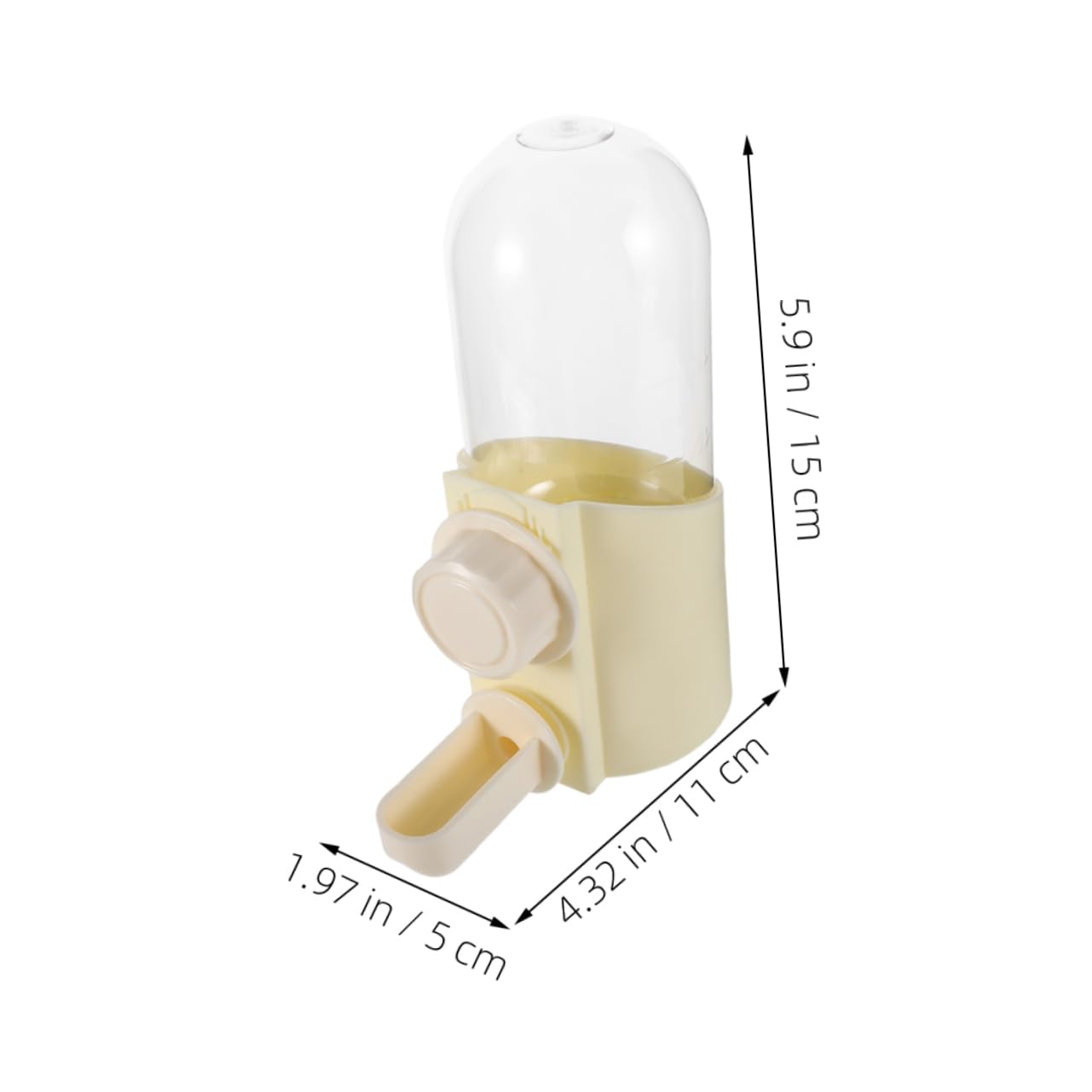 BESPORTBLE 2Pcs Pigeon Water Dispenser Parrot Water Bottle for Small Birds Pets Integrated Design Feeder for Quail Durable Easy to Clean Waterer