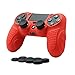 Price comparison product image CHIN FAI PS4 Controller Skin Case Cover with 8 Thumb Grips, Anti-slip Silicone Skin Grip Protector Cover Case For Sony PS4/ SLIM/PRO Controller