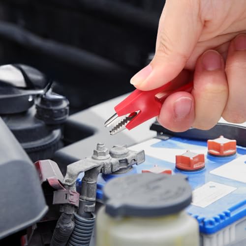 Image of OUNONA Jumper Wire Kit with Alligator Clips 8 Pcs Electrical Test Leads Dual Ended Clip Wires for Multimeter Testing Circuit Connections Red and Black 39.37 in