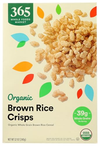 365 by Whole Foods Market Organic Brown Rice Crisps Cereal 340g