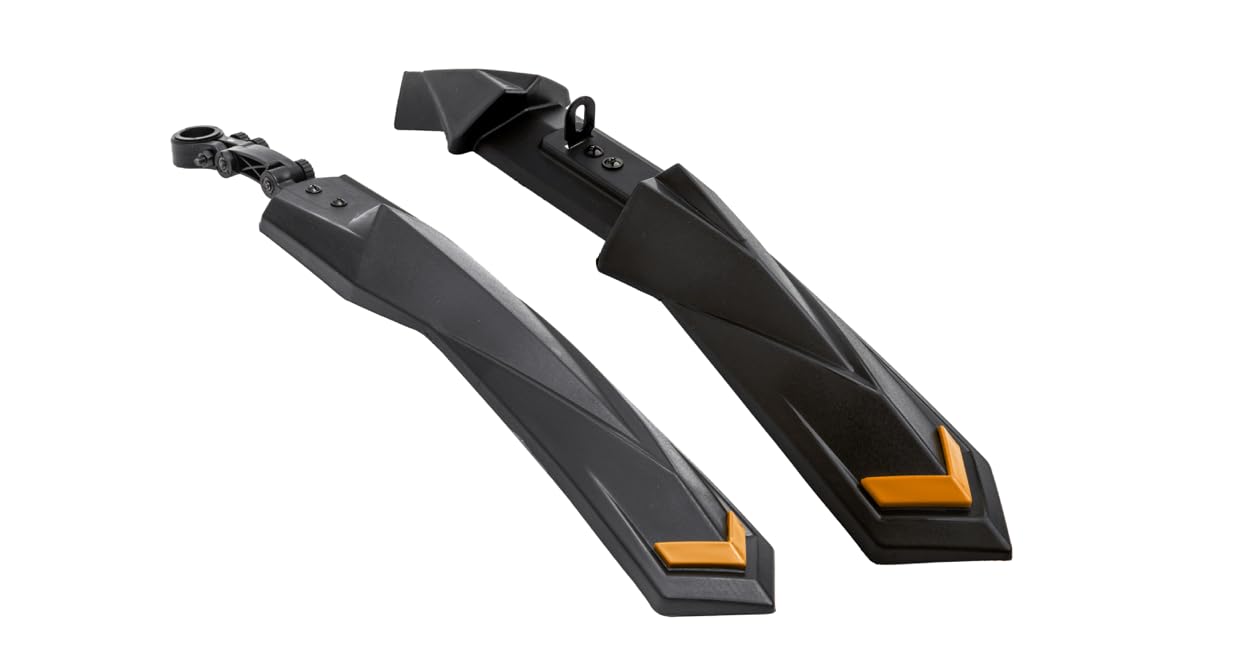 Dark Horse® Bicycle MX2 Fender Set, Suitable for 24" & 26" Inch Cycle, V-Brake Model, MTB & ATB Cycles, Durable Clamp Fitting New Mudguard for Cycles (Orange)-picture-26