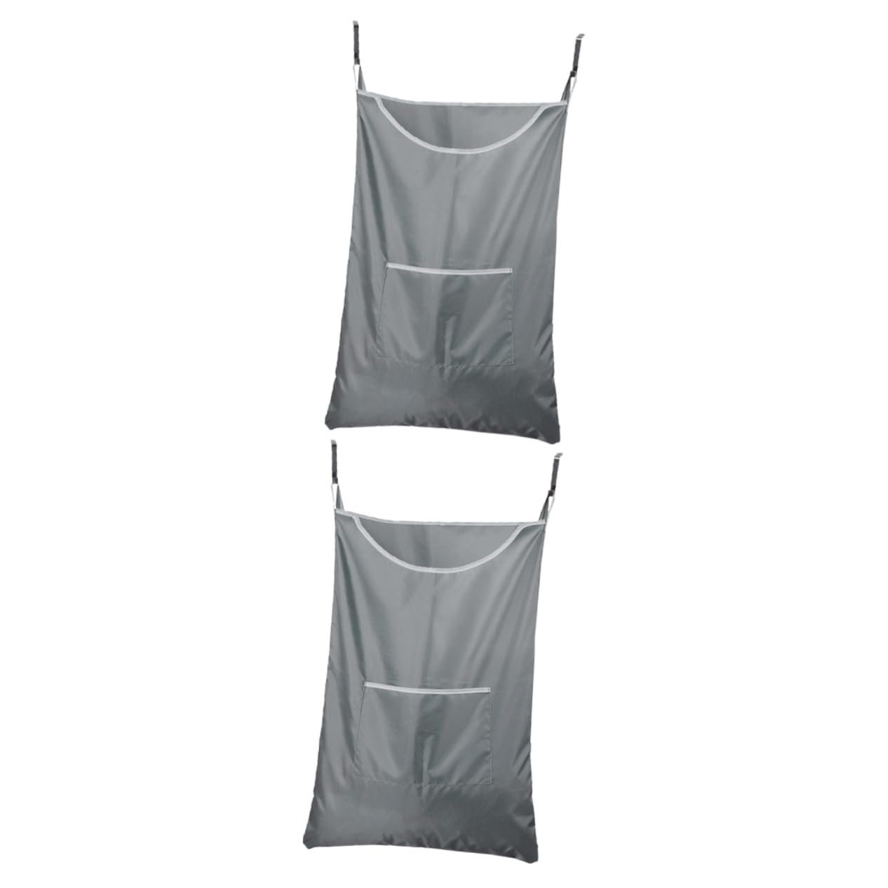 2pezzi Borsa Per Abbigliamento Sporco Da Bagno Sacchetto Pratico e Semplice Per Riporre Vestiti e Oggetti Contenitore Grigio Per Casa e Lavanderia Con Maniglie Comode