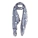 LiveBox Women’s Fashionable penguins of Madagascar Print Premium Soft Infinity Voile Scarf Shawl Warp (Dark Grey)