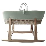 Moisés bebé de palma para recién nacido. Capazo mimbre, c