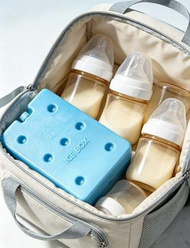 Image of Ice Packs for Lunch Boxes Cooler Tote Bags Reusable Refreezable Cold Slim Large Cheap Hard Protable Icepacks for Bento Shipping Beach Camp Car