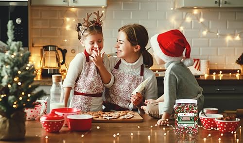 A Great Surprise Christmas Sprinkles - Bulk Holiday Sprinkles - 2.2 LB Container - Red White and Green Jimmies…