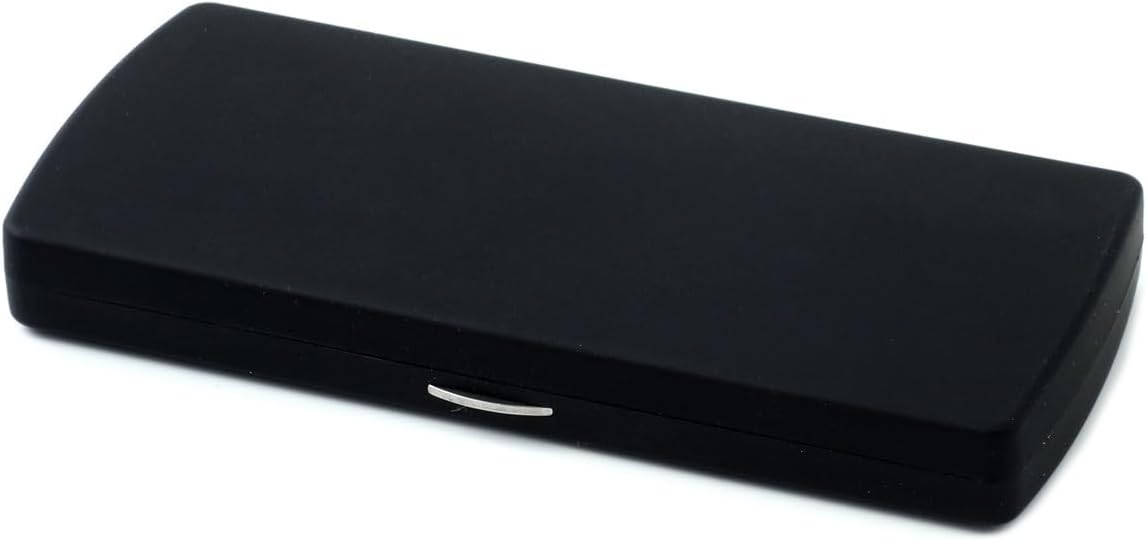 Calabria FAST-FOLD Metal Folding Reading Glasses +1.75 Pewter Men Women Foldable Pocket Readers Travel Thin Compact w/Case