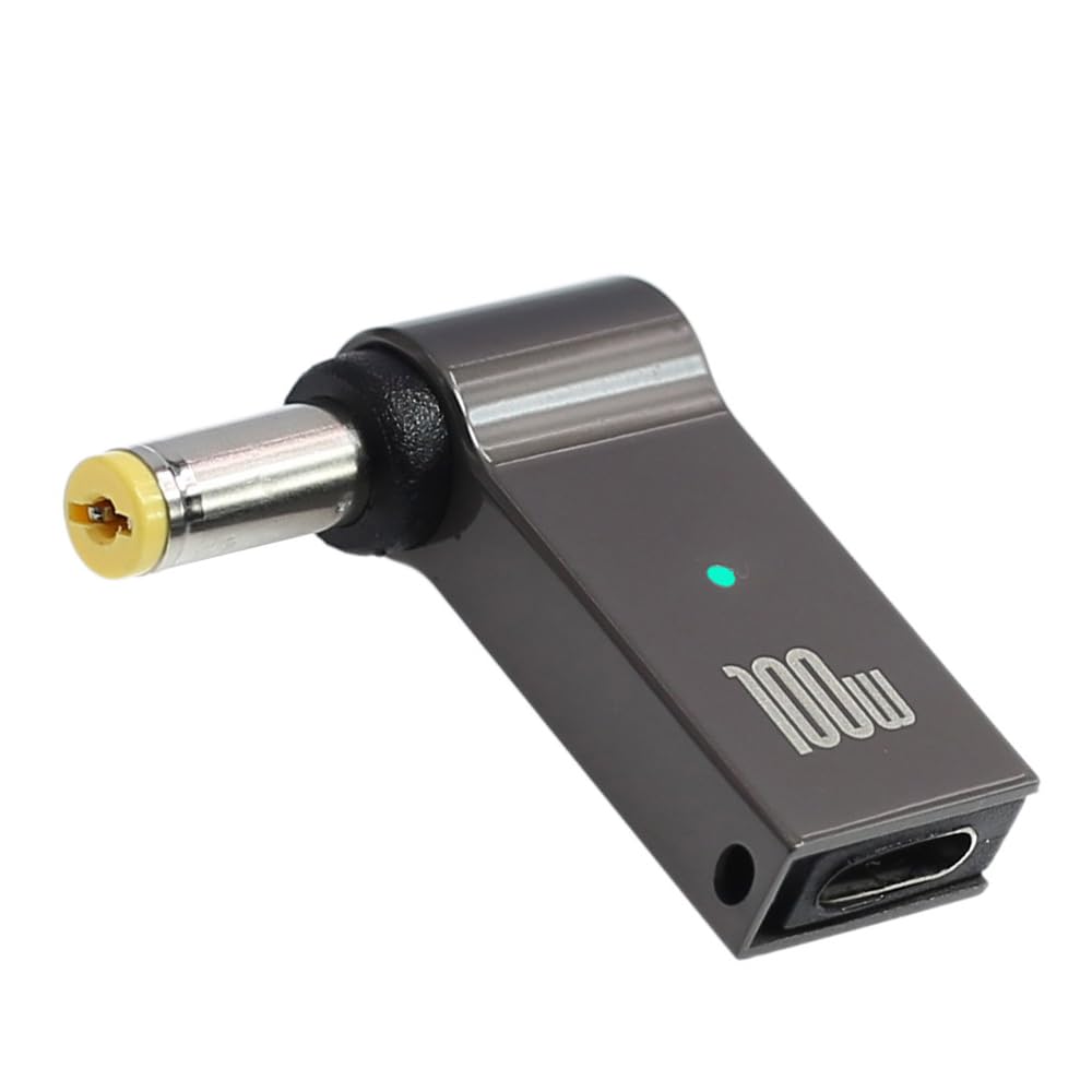 USB C to Laptop Charger Converter, Type C to DC Plug, 100W PD, Charging Connector for Laptop 18-20V (5.5 x 1.7mm Acer Large Head)