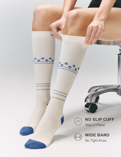 Image of FITRELL 3 Pairs Compression Socks for Women and Men 20-30mmHg-Circulation Support Socks