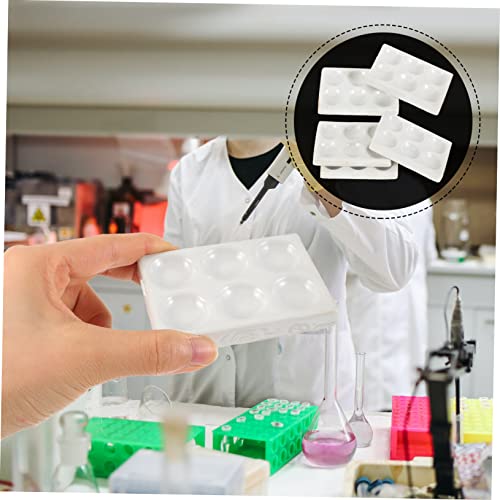 Placa de porcelana para laboratorio con 6 cavidades resistente a reactivos 7