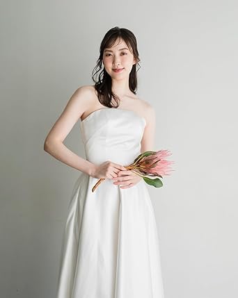 Amazon | [B'sweet] ビスチェタイプ ウェディングドレス ハイロー
