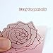 4.7 Inch Large Pink Thank You Stickers for Small Business 100 Pcs Rose Shaped Personalized Self-Adhesive Sealing Stickers Thank You Labels