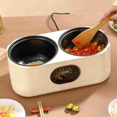 Marmite électrique double avec isolation intelligente pour repas chauds et sains