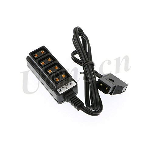 Uonecn Photography Power Cable 4 Port D-Tap Female to D-tap B-Type Male for Anton Bauer V-Mount Battery