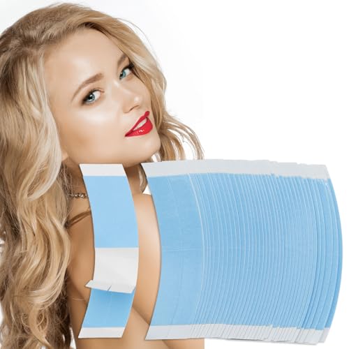 36PCS Waterproof Lace Tape for Hairpiece Wig Tape Adhesive Double-Sided Waterproof Lace Wigs Lace Tape for Wigs Toupees Hair Pieces and Hair Extension The Front Of Lace Supports Wigs Tape