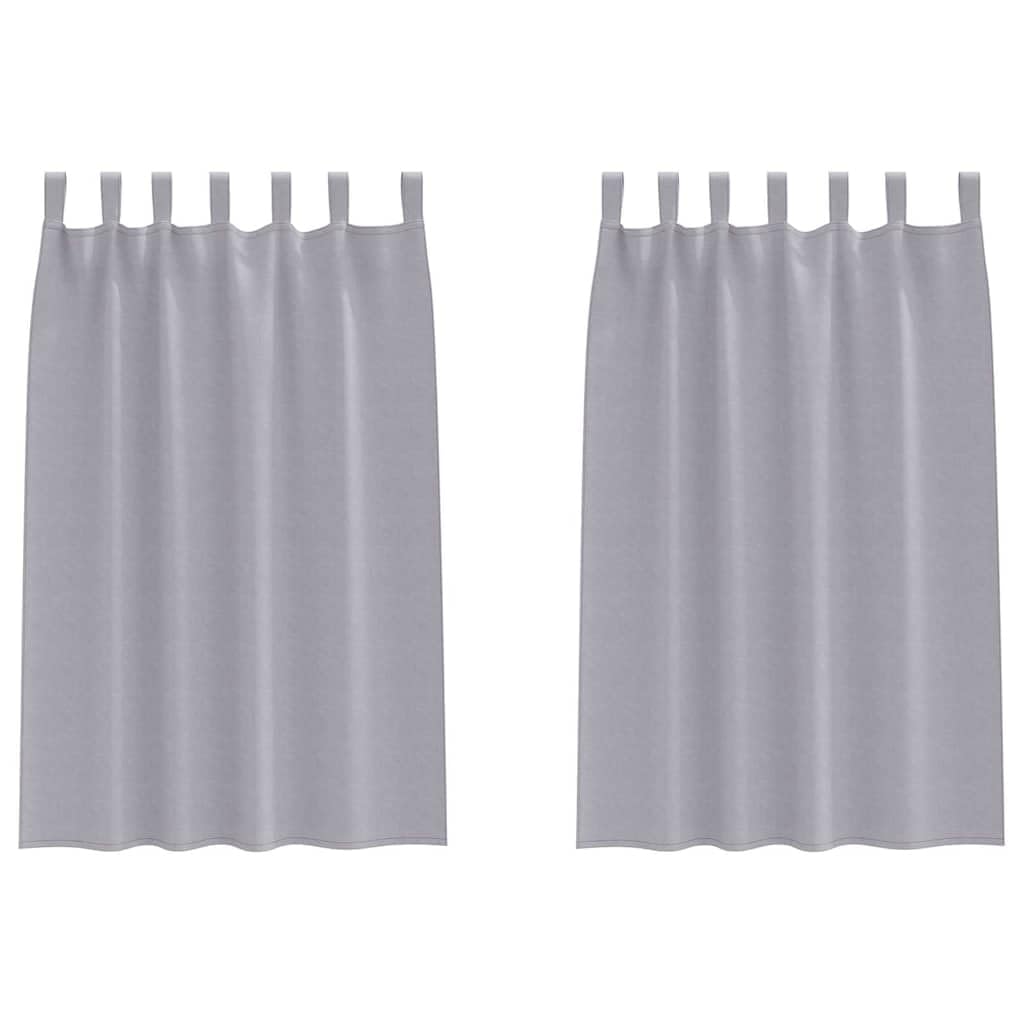 Rideaux occultants gris métallisé 175x140 cm en polyester pour isoler la chambre