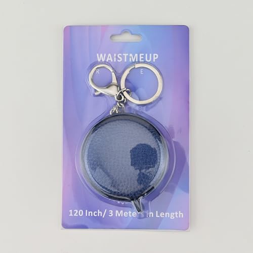 Image of Tape Measure for Body Measuring Tape Double Scale Body Sewing Flexible Ruler for Medical Body Measurement Tailor Craft Ruler, Retractable Key Chain Mini Tape Measure 120 Inches /300cm (Royal Blue)