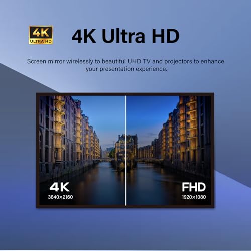 Image of GKCast Wireless HDMI Display Adapter for TV, Plug & Play Screen Mirroring, No App Needed, Supports iPhone /Android /Mac /Windows, Stream Netflix, Disney+, 4K Wireless Transmitter & Receiver