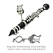 Yibuy Clarinet Marching Lyre Music Clip Holder for Music Lover 30-37mm Pack of 20