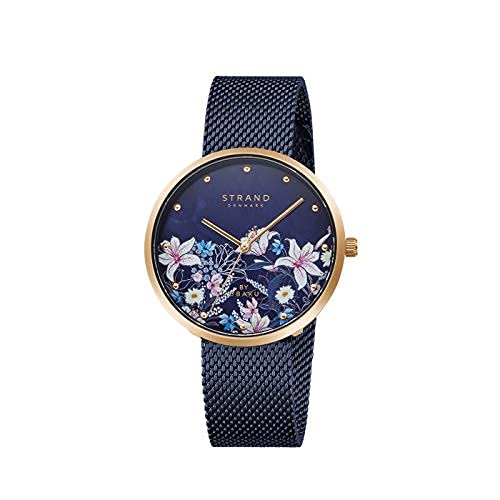 Strand By Obaku Flowerpower Analog Blue Dial Womens Watch-S700LXVLML-DF (B08RDYFQFJ) Amazon Price History, Amazon Price Tracker