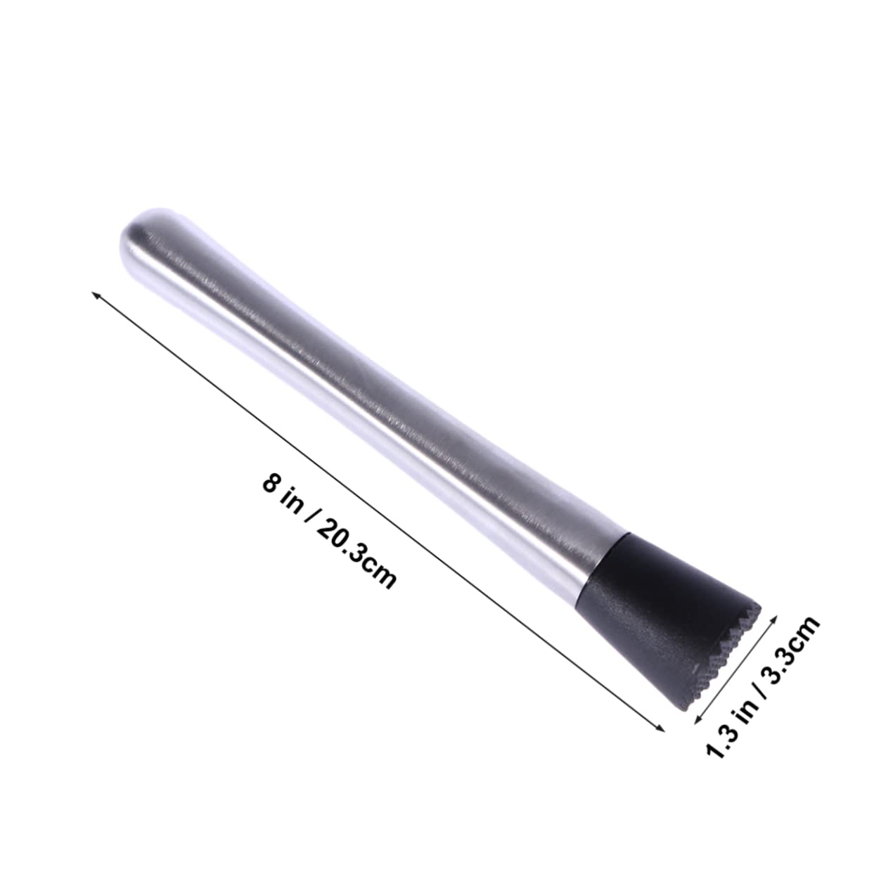 ABOOFAN Stick Masher Stainless Steel Wine Stirrer Ice Crusher Stick Stainless Steel Cocktail Stick Cocktail Bar Cocktail Muddler re-usable