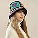 Colorful Y2K Crochet Bucket Hats Handmade Fisherman Hats Knitted Beanies Floppy Fishing Granny Square Trendy Outdoor Unisex