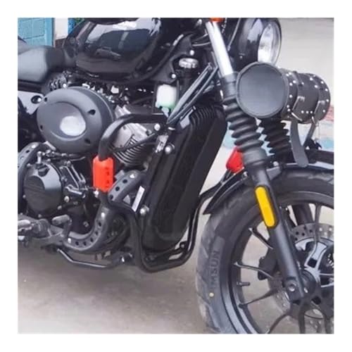 Pare-chocs moteur pour HYOSUNG Aquila GV300S en métal noir