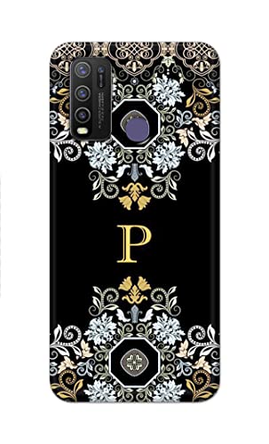 Image of Printed Hard Back Cover Case for Vivo Y50 Back Cover (Alphabet P) -1803