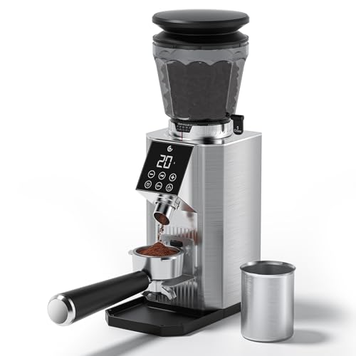 COFIBREWS Burr Coffee Bean Grinder for Home Use with 45 Precise Grinding Settings, Espresso Grinder...