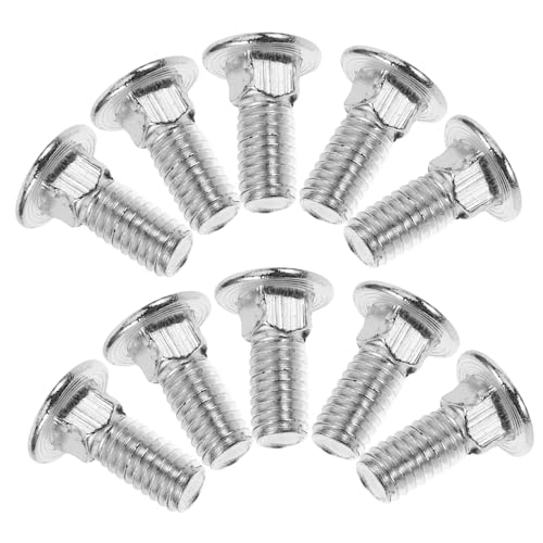 CIYODO Carriage Bolt Kit 100pc Set Zinc Plated Bolts Full Threaded Round Head Round Neck Assortment
