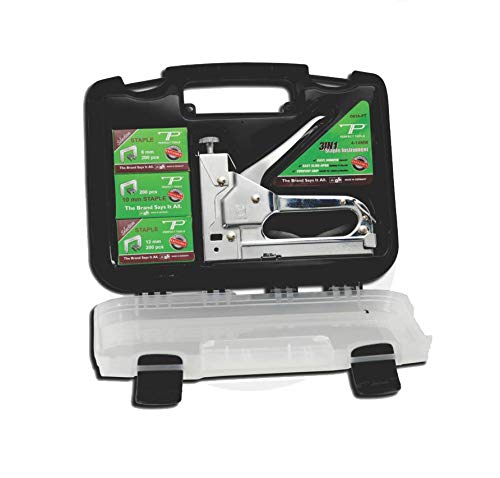 PERFECT 3 IN 1 METAL STAPLE GUN,BRAD NAILER AND CABLE TACKER