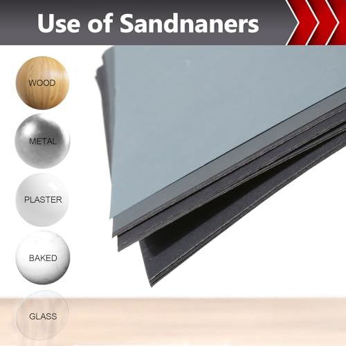 25-Count BOSHCRAFT 9" x 11" Wet/Dry Sandpaper Assortment (400-5000 Grit) - image 4