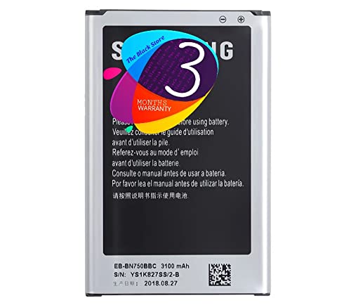 Image of The Black Store Original EB-BN750 Battery for Samsung Note 3 Neo N750 (3100mAh) with 3 Months Warranty