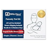 DNA Direct Paternity Test Kit | FedEx Return & Lab Fees Included | Home Sample Collection Pack for Testing Father & Child | Accurate Results in 1-2 Business Days | Easy, Fast & Discreet