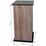 unterschrank aquarium weiß Lieferung als Flat Pack sera 32395 Unterschrank 80 cm mit Tür Walnut für Scaper Cube Aquarium