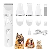 【Mantenimiento lavable】Equipado con aceite lubricante y cepillos de limpieza para que pueda mantener los cortadores. Después de usar el juego de aseo para mascotas, límpielo con el cepillo. Todo el cuerpo resistente al agua IPX7, lo que permite el lavado con agua corriente. Después de eso, mantenga con aceite y haga que el producto dure más.