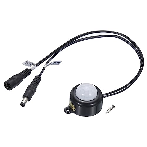 MECCANIXITY DC 6V-24V 5A PIR Motion Activated Sensor Switch with DC Coupler Cable for Kitchen...