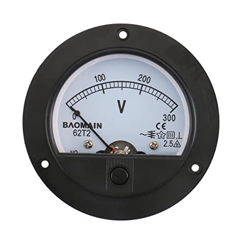 Image of BAOMAIN 62T2 AC 0-300V Class 2.5 Analog Panel Volt Meter