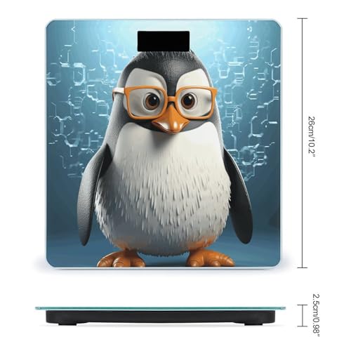 Báscula Digital Penguin con Gafas para Uso Doméstico miniatura 2