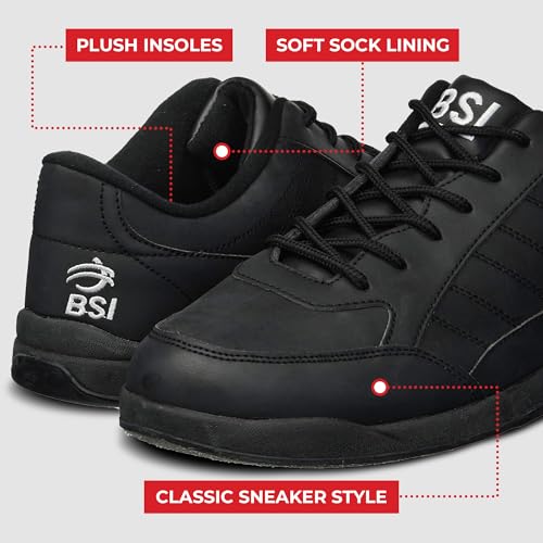 BSI Men’s 521 Sport Basic Shoe - Lightweight Leather Bowling Shoes with Cushioned Support for Men3