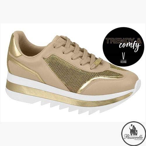 tênis casual conforto vizzano flatform