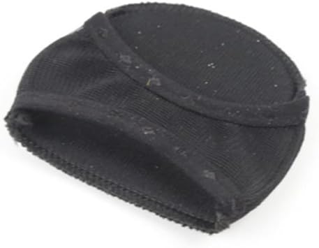 Black Peep Toe Forefoot Pad for High Heeled Shoes, 1 Pair