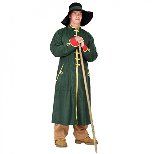 Photo de Krause & Sohn Nightwatchman Costume Taille XL, Pantalon Vert Veste Chapeau Shepherd Carnaval