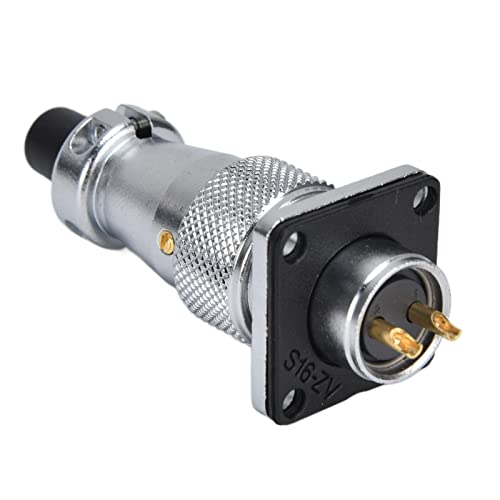 Conector aviación metálico 2 pines Zinc Alloy WS16 500V miniatura 7