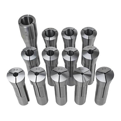 Earl Diamond 13 Piece 1/8-7/8 Inches Precision R8 Collets Set Mill Chuck Holder Kit thumb #1