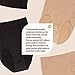 UpSpring C-Panty Women's C-Section Recovery Underwear/Briefs with Silicone Panel for Incision Care, Black/Nude Small (Pack of 2)