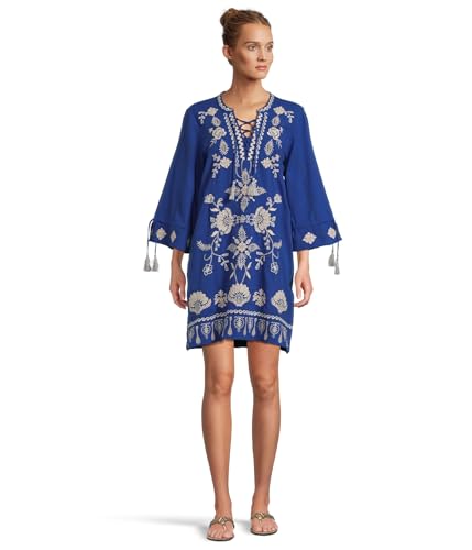 Johnny Was Women's Tie Front Kimono Sleeve Dress (Slip)