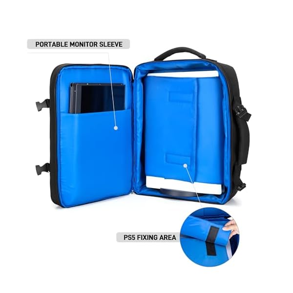 PGmoon Mochila de viaje compatible con consola PS5/PS4 - Image 5