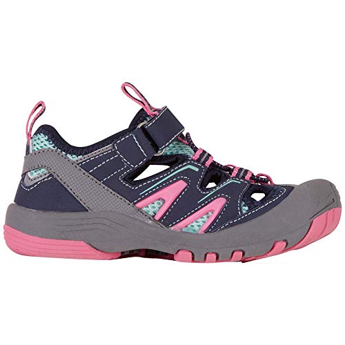 Kappa REMINDER K Kids Outdoor Shoes Closed Toe Sandals with Fixed Sole, Velcro Closure and Drawstring, Mix of Sneakers and Sandals for Girls and Boys, Size 25-352